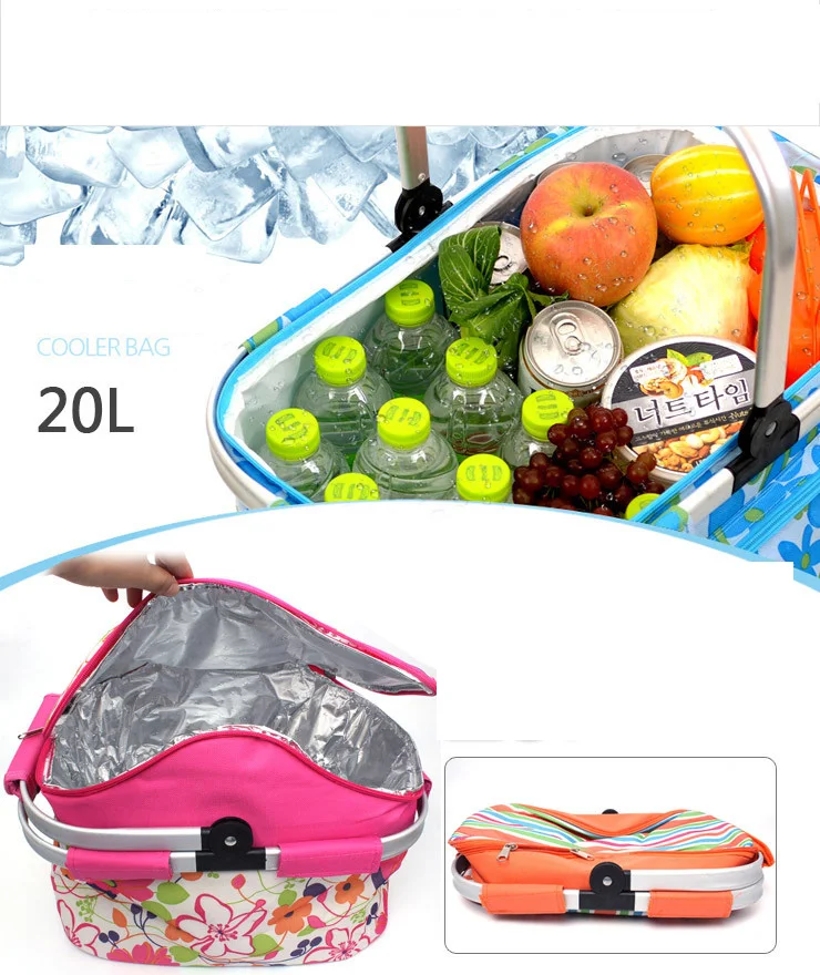 Outdoor Picnic Basket Picnic Bag (19)