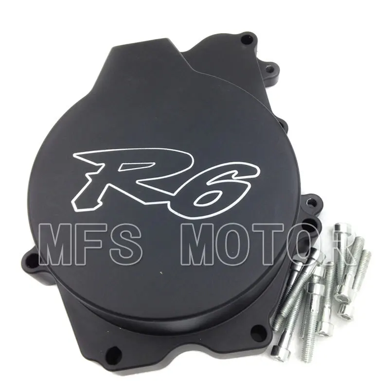 

Motorcycle motor left side Engine Stator cover For Yamaha YZF R6 2003 2004 2005 2006 YZF-R6S 2006 Black
