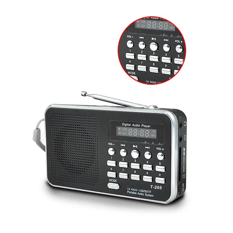 Портативный мини Am Fm радио стерео спикер Поддержка Sd/Tf карты с Usb|Радиоприёмники| |
