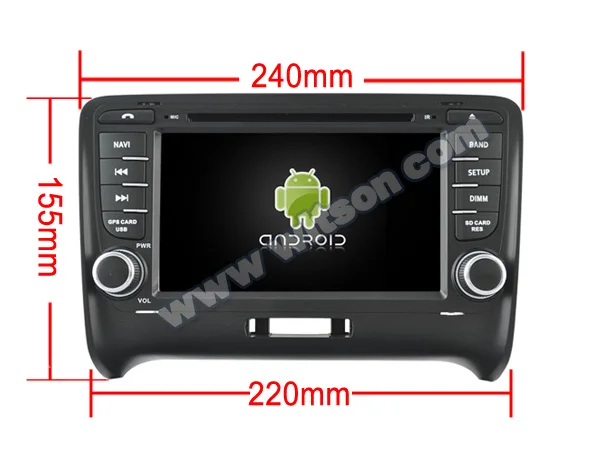 " Android 9,0 OS автомобильный DVD Мультимедиа Навигация gps радио для Audi TT MK2 2006-(8J) с большим углом обзора ips экран