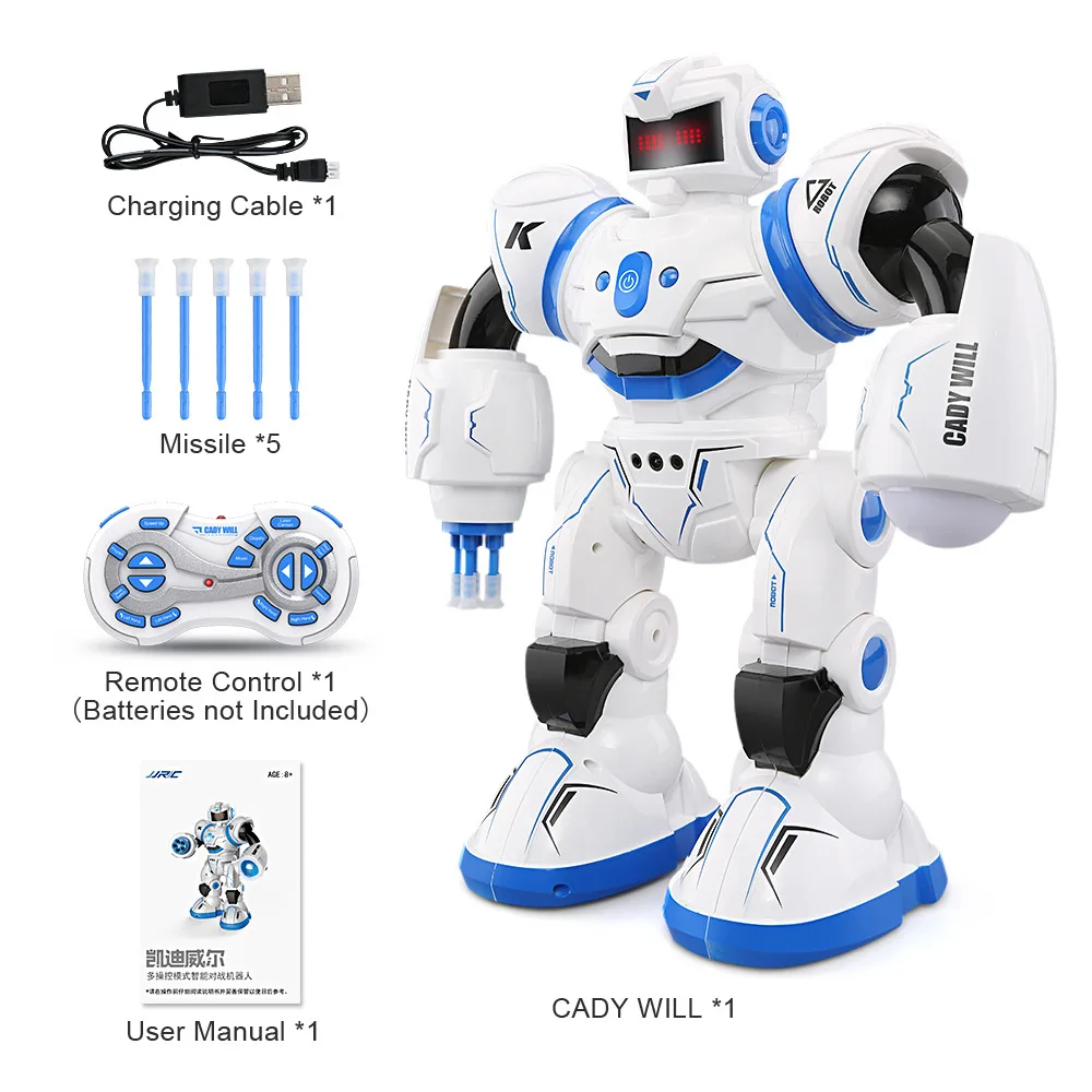 4 шт. JJRIC R3 робот с дистанционным ИИ робот игрушка пение и танцы стрельба лазер, датчик жестов, рождественские подарки по DHL