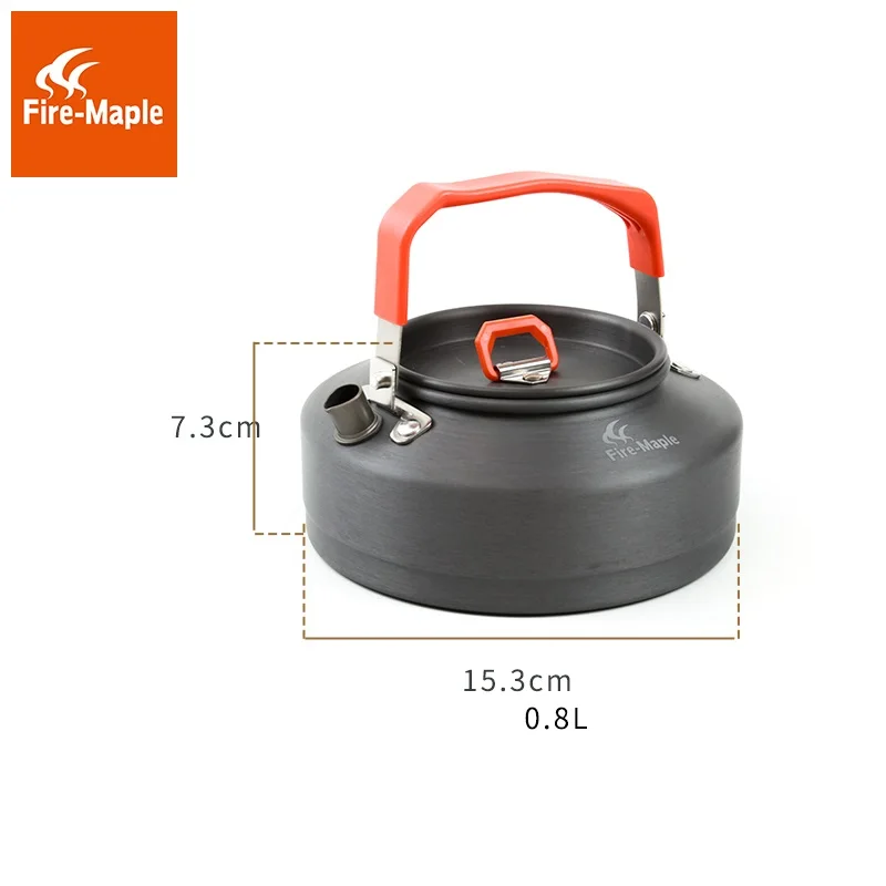 Fuego Arce del Puer tetera café tetera de aluminio al aire libre conveniente acampar tetera 0.8L, 1.5L