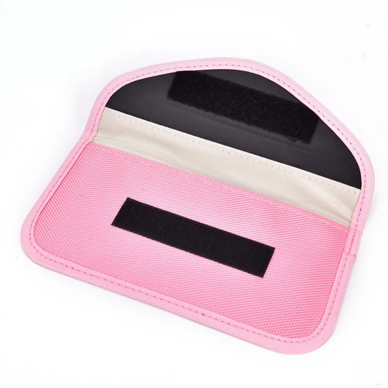 Mobile Phone Pouch Signal Shielding Blocker Bag Cell Phone Rf Signal Shielding Blocker Bag Case Pouch Anti Radiation - Color: Pink