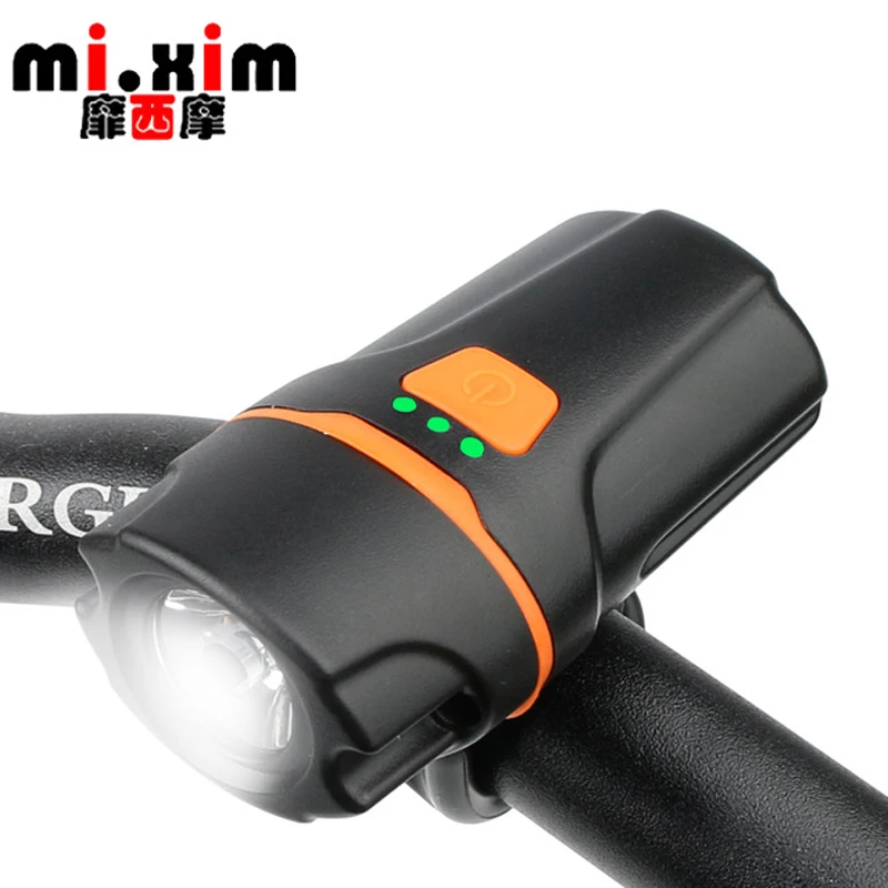Clearance Bicycle lamp waterproof lamp mountain bike mini USB charging bright lights flashlights night driving equipment 0