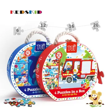 

kids training toys for children animal traffic Irregular puzzle jigsaw Puzzle Toys Learning developmental Toys