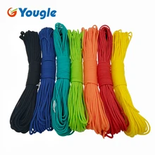 YOUGLE 50-100 футов 550 Paracord парашютом шнура Ремешок Миль Spec Тип III 7 Strand core Отдых Туризм аварийного шнур выживания