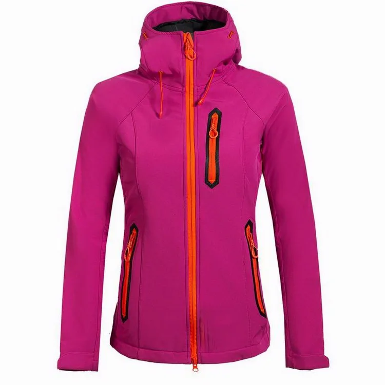 Jaqueta de Esqui ao ar Locmemb Velo Aquecido Softshell Impermeável Livre Mulher Escalada Montanha Chuva Blusão Cabolsa Caminhadas Jaquetas Aw075 5 Jaq. caminhada