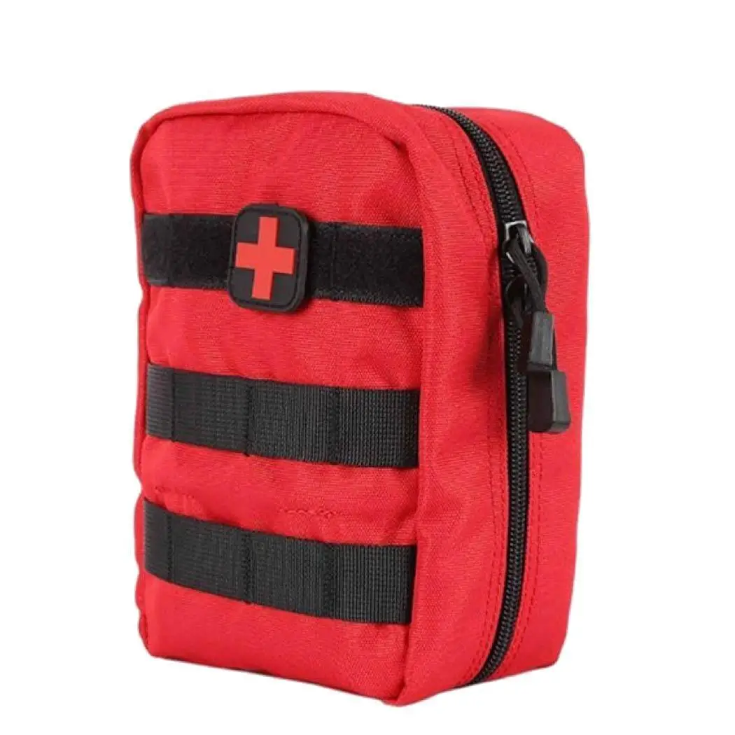 

Outdoor Survival Tactical First Aid Emergency Medical Outdoor, Travel Patch Zipper Kits Square Bag