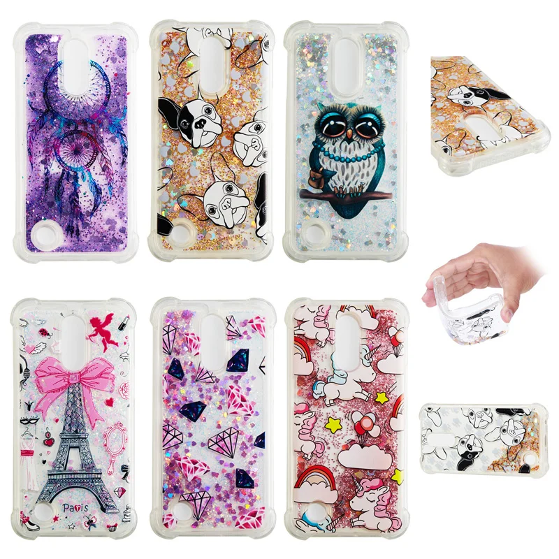 

Luxury Glitter Liquid Sand Quicksand Soft TPU Silicone Phone Cover Shell Coque Fundas for LG K4 K8 K10 2017 EU V20 V30 Case