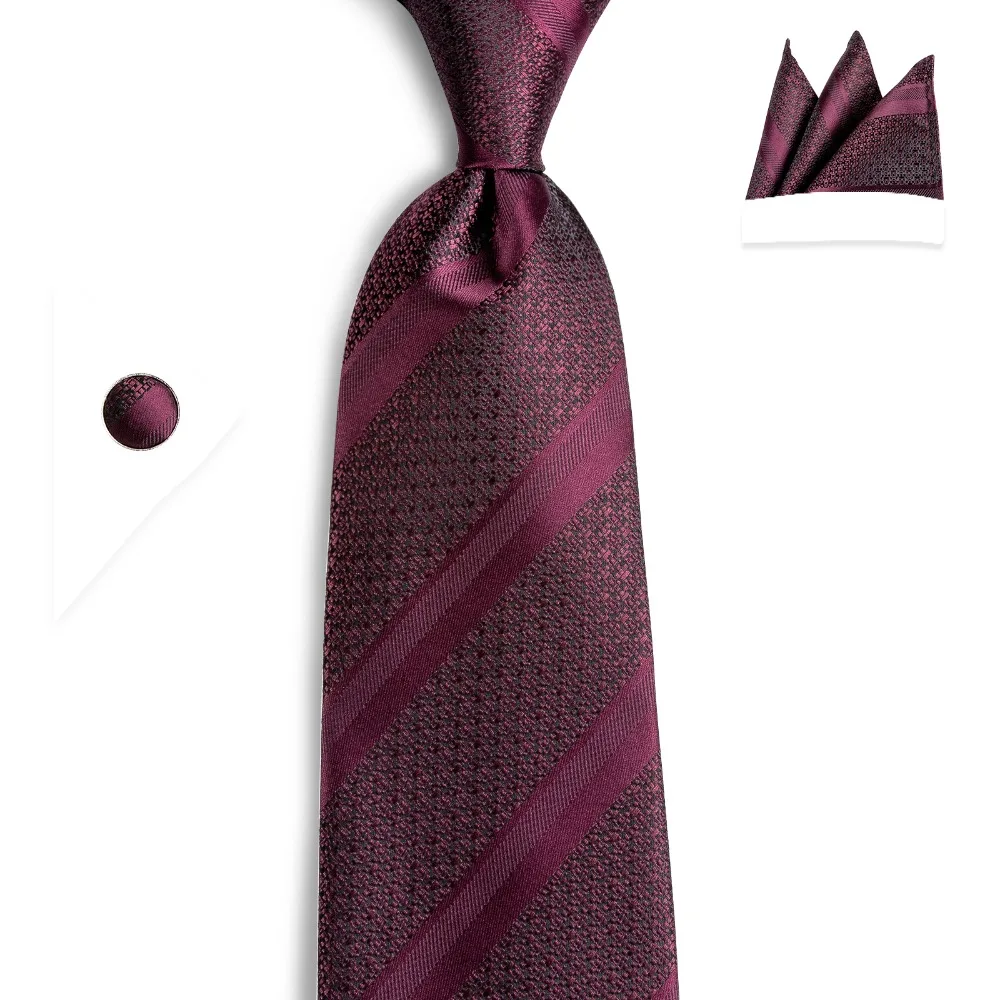 DiBanGu высокое качество новая мода винно-красные галстуки мужские 8 см ширина группа галстук для свадебной вечеринки галстук для мужчин Corbatas