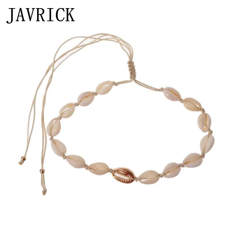 

Summer White Conch Shell Vacation Beach Sand Chocker Collar Necklace Jewelry