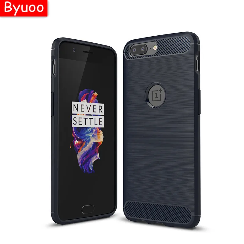 cheap Soft Slim Silicone Carbon Fiber case for oneplus 3 5 Brush Texture Protective phone Case Cover for oneplus 6 5t 3t
