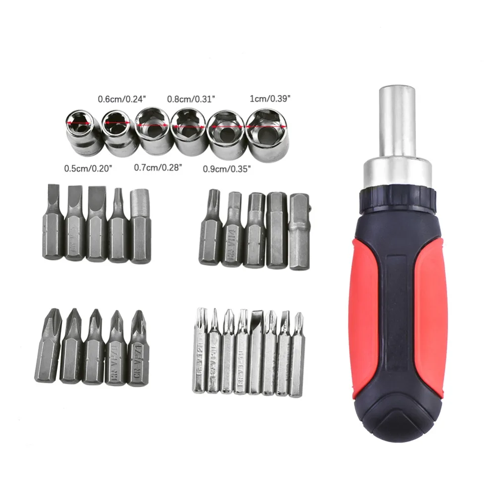 

30pcs/set Multi-function Ratchet Screwdriver Bits Sleeves Repair Kits Set Electronics Repair Tools for Computer Mobile Phones