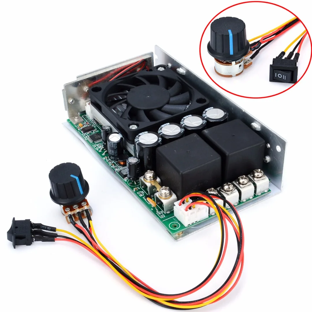 

1Pcs DC Motor Speed Controller 10-50V 100A Programable Reversible PWM Control Motor Speed Regulator 3000W