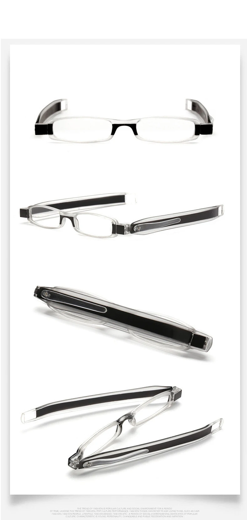 KEDI модные очки для чтения патент США, мини складной карманный считыватель, складной светильник+ 1,0 до+ 3,0 очки для дальнозоркости