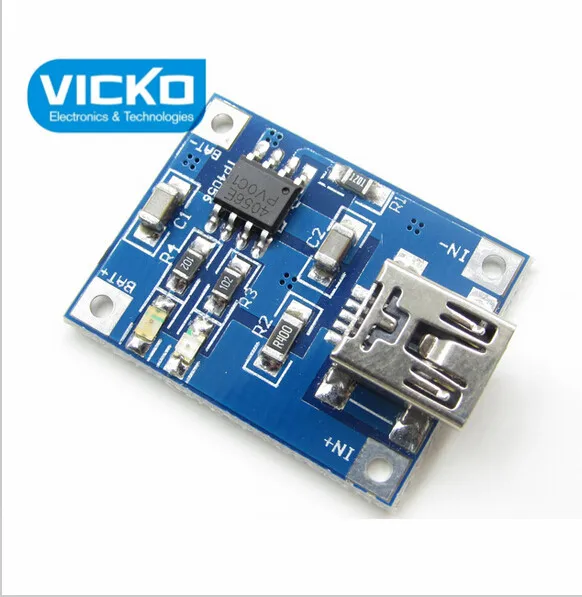

5pcs/lot TP4056 1A dedicated lithium battery charging pad charging module lithium battery charger module 1A ChargingBoard switch