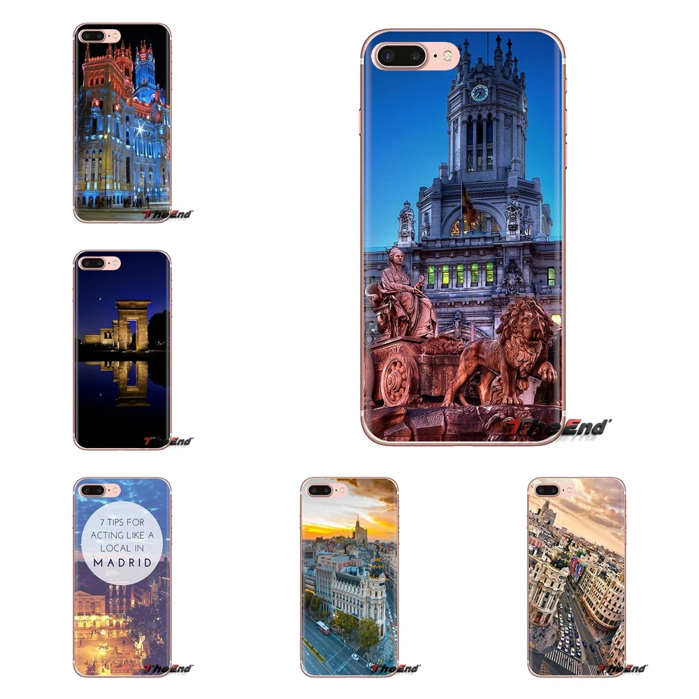 Для iPod Touch Apple iPhone 4 4S 5 5S SE 5C 6 6S 7 8 X XR XS Plus MAX мягкие прозрачные чехлы Cibeles fountain Мадрид