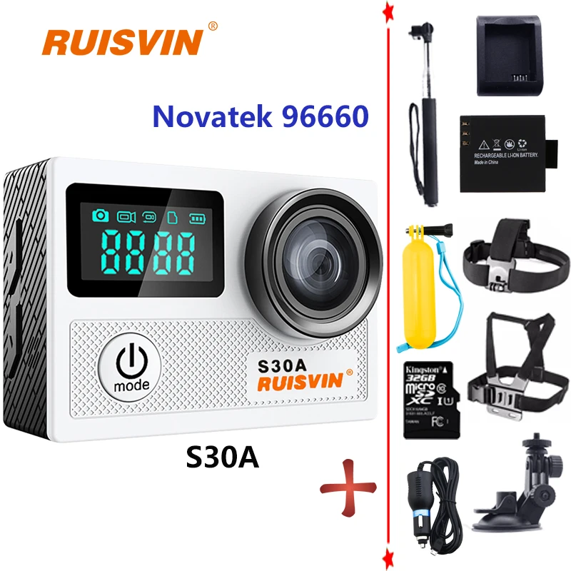 S30A WiFi Экшн-камера Go Pro Hero 4 стиль Ultra HD K 20MP спортивный DV Шлем камера 30 м Дайвинг
