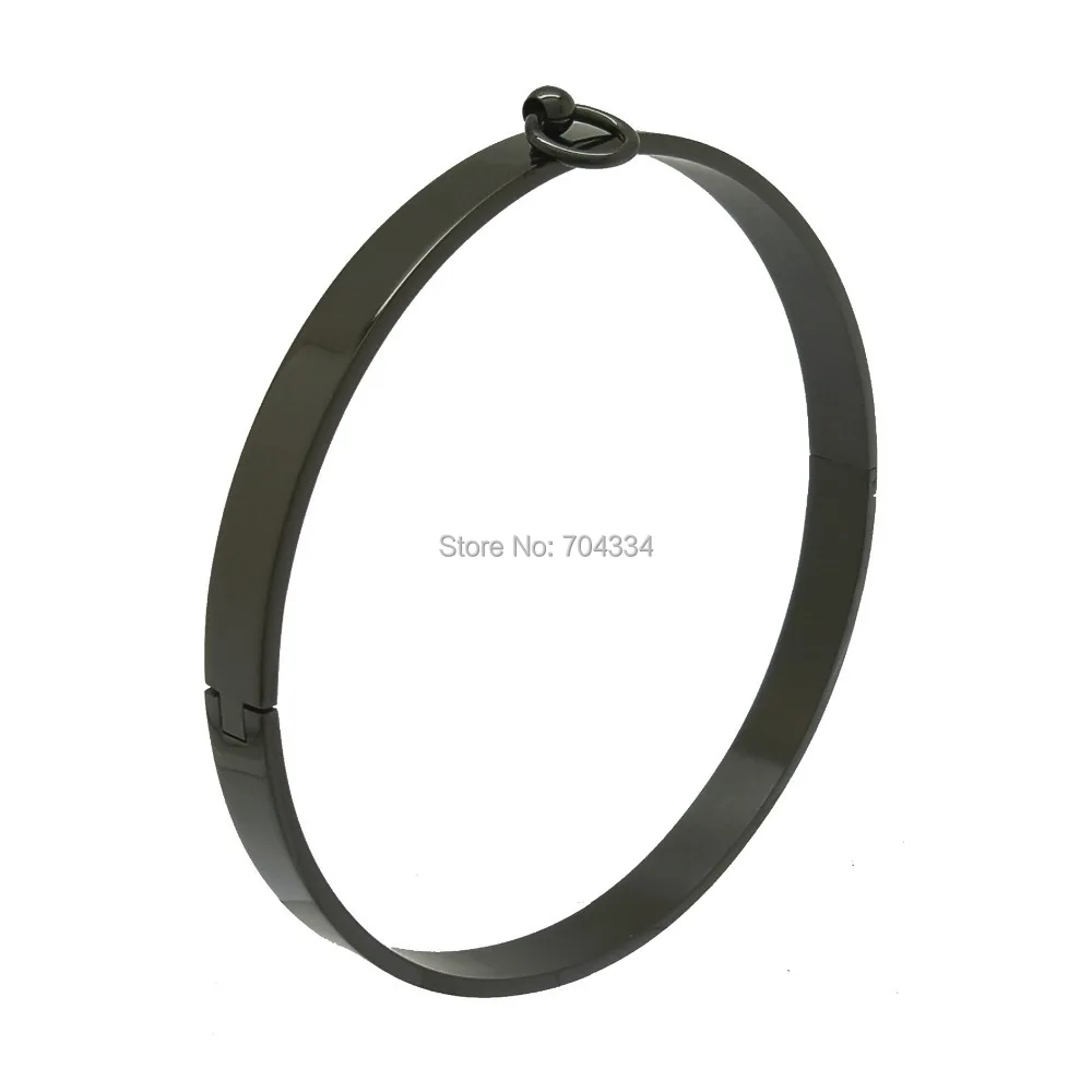 Silver, black and gold colors polished stainless steel choker necklace neck cuff sexy collar Silver, black and gold colors polished stainless steel choker necklace neck cuff sexy collar