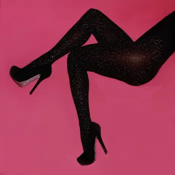 

hirigin 2019 Women High Waist Tight Sparkly Rhinestone Fishnet Tights Pantyhose