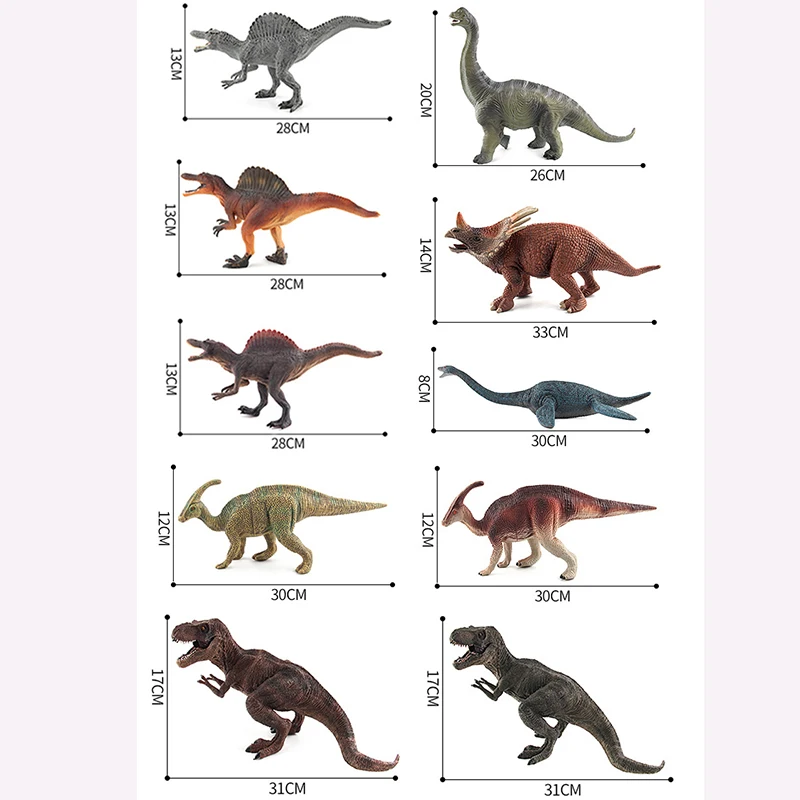 Jurassic Wild Life Dinosaurs Toy Set Plastic Play Toys World Park Dinosaur Model Dolls Action Figures Kids Boy Gift Home Decor