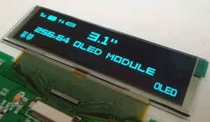 

3.1 inch 30PIN Blue OLED Display Screen SSD1322 Drive IC 256*64 SPI / 8Bit Parallel Interface