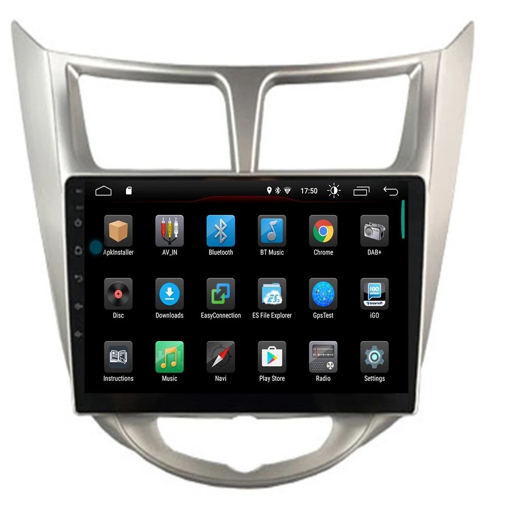 

9''2 din Android 9.1 car DVD player for modern Solaris accent Verna 2011-2016 radio recorder Gps WIFI usb DAB+ audio