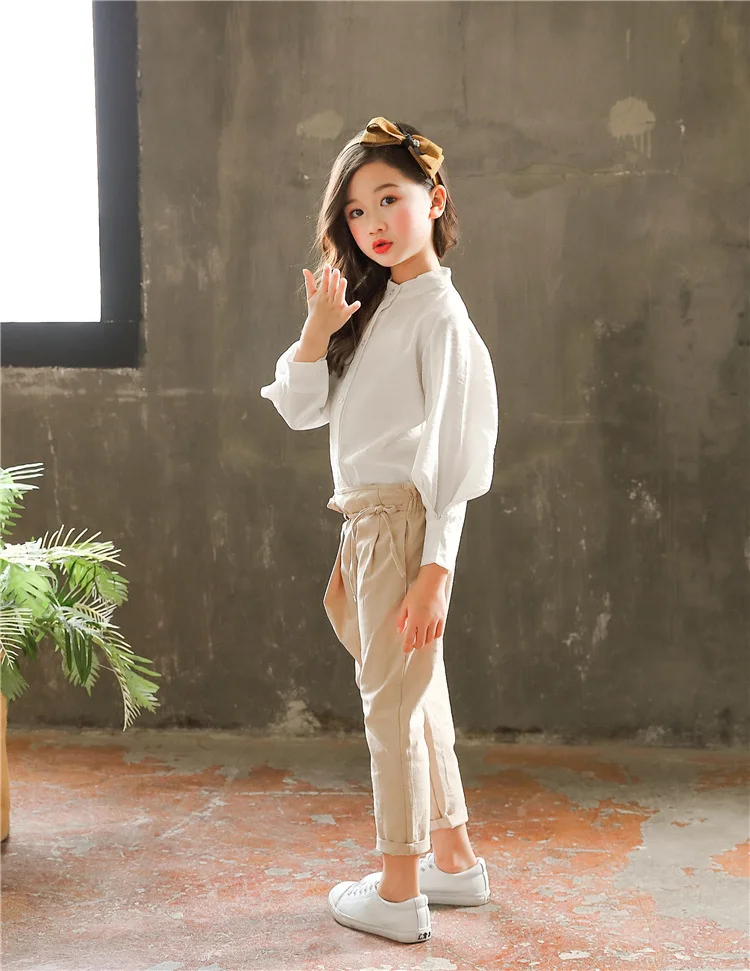Blusa plus Calças Conjuntos de Roupas Primavera Meninas Roupas Set Menina Terno Adolescentes Two piece Suit 3 15y Bebê Meninas Grandes Blusa Ca163 24 terno 3-15y bebê meninas grandes blusa conjuntos de roupas ca163