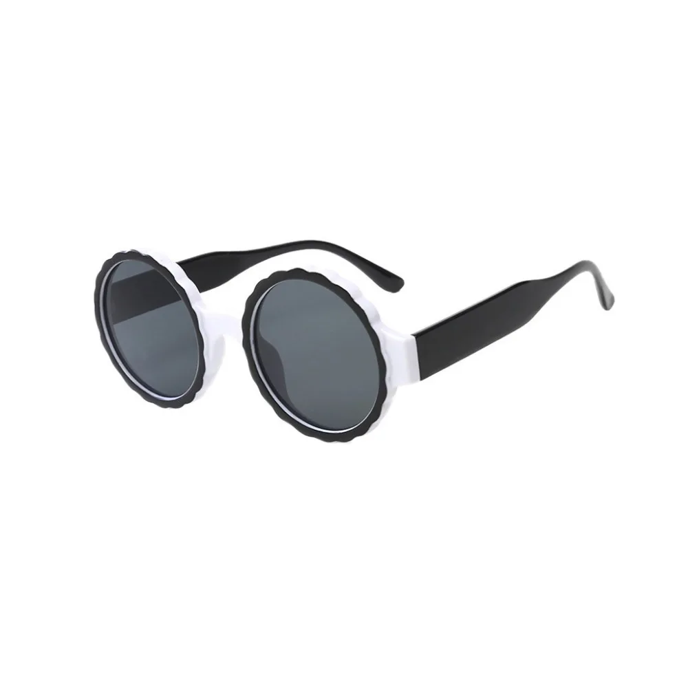 Женские новые круглые Модные солнцезащитные очки в стиле ретро мужские и женские солнцезащитные очки интегрированные воздушные зеркальные очки оправа женские L0306