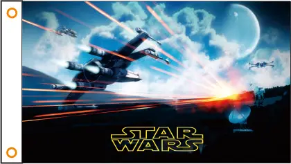 Flag Star Wars Banner 3x5ft 100 Polyester 65 In Flags Banners
