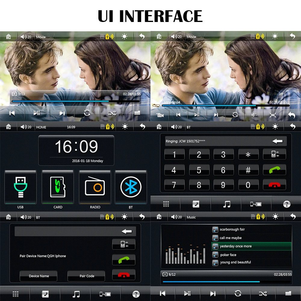 Podofo 2 Din автомагнитола 7 ''сенсорный экран мультимедийный плеер MP5 Bluetooth Зеркало Ссылка для Android Iphone assette рекордер стерео