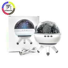 Coversage Rotating Night Light Projector Spin Starry Sky Star Master Children Kids Baby Sleep Romantic Led USB Lamp Projection