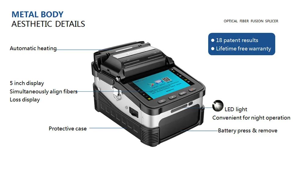 FTTH волоконно-оптический Ai-7 fusion splicer fibra оптический переключатель ftth fusionadora fibra optica soudeuse волоконно-оптический Сращивание машина