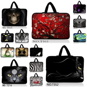 

Prunus & Cat Face Soft Sleeve Case Bag Cover Pouch For 9.7" 10.8" 10" 12" 11.6" 13.3" 13" 14" 15" 15.6" 17.3" 17" Laptop Tablet