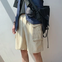 Лето японский тренд мужской уличный праздник Свободный корейский вариант инструмента пляж большого размера повседневные шорты