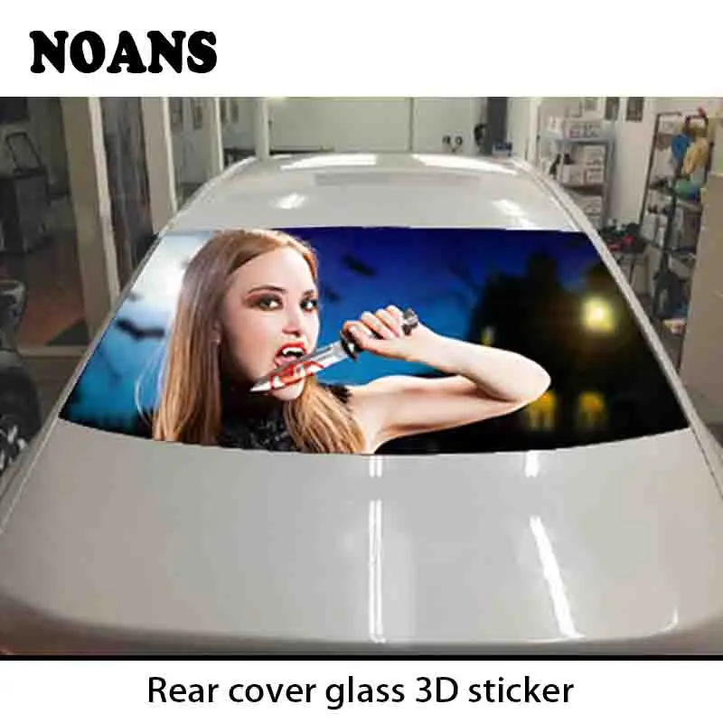 

NOANS 3D Car Rear Window Glass Windshield Stickers Reflective Accessories For BMW E46 E39 E90 E60 Toyota Corolla Nissan Qashqai