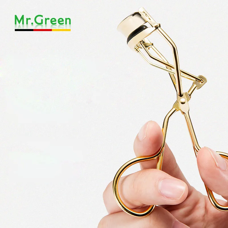 

MR.GREEN 1pc Gold Makeup Eyelash Curler Curling Stainless Steel Grip Eyelash Clip Eyelash Cosmetic Makeup Tools Accessories