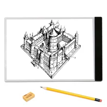 A4 LED Light Pad Copy Pad Drawing Tablet LED Tracing Painting Board Without Radiation Flicker free
