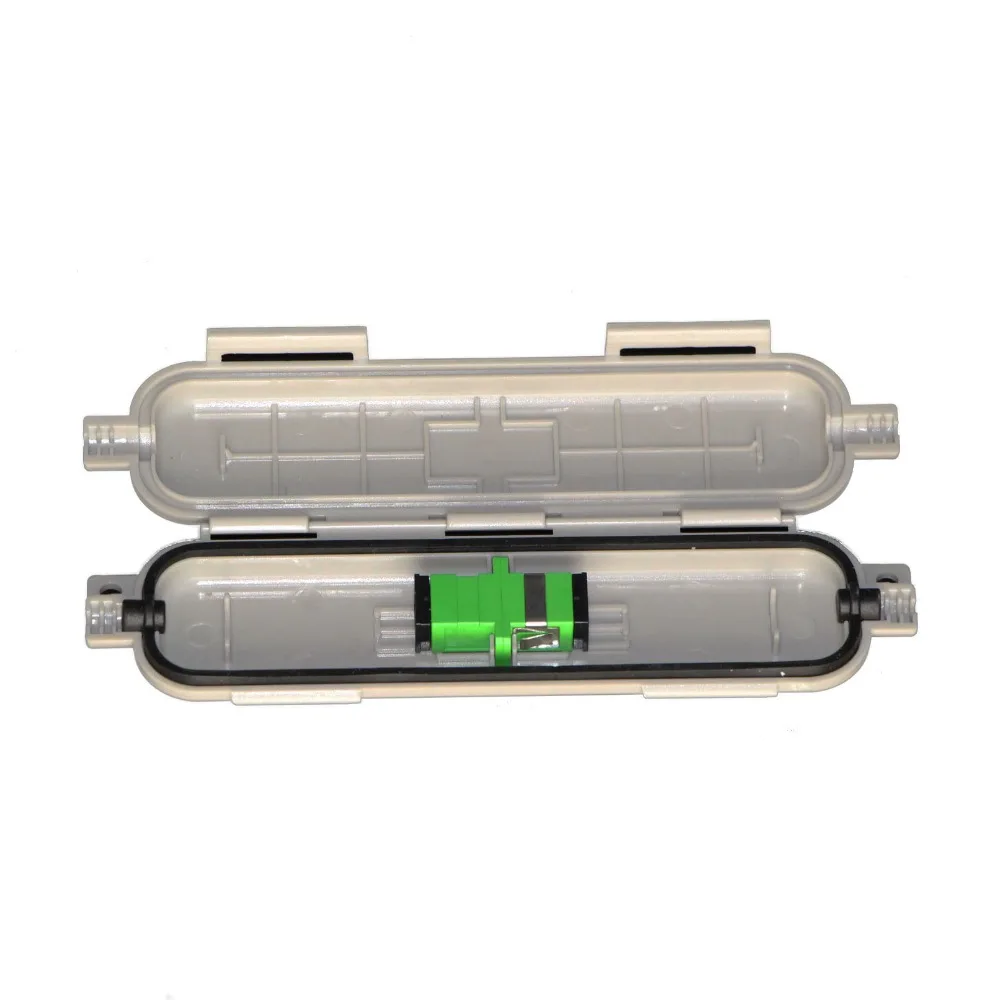 imágenes para 10 Unids/lote Caja A prueba de agua con Adaptador de SC de APC SM SC De Fibra FTTH Fibra Accesorios para protección de cables de fibra imágenes para 10 Unids/lote Caja A prueba de agua con Adaptador de SC de APC SM SC De Fibra FTTH Fibra Accesorios para protección de cables de fibra