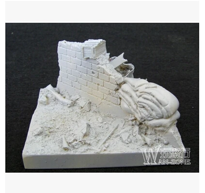 

1/35 WW2 soldier Scene model accessories WWII Resin Model of The ruins of the platform 8*7.5*5cm