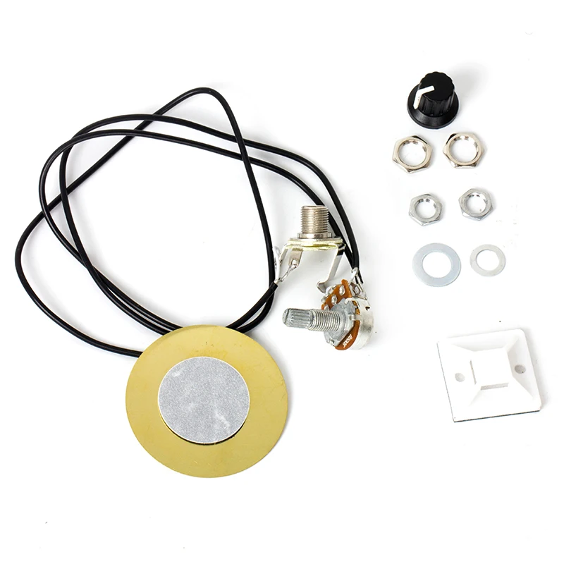 

Piezo Contact Microphone Pickup Transducer for Guitar Ukulele Violin Mandolin 1 Pot 1 Jack
