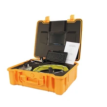 50 м Стекловолоконный кабель трубы камера для проверки водостока локатор для нахождения подземных труб с клавиатура DVR 512 передатчик hz 7 дюймов Цвет ЖК-дисплей AVI видео