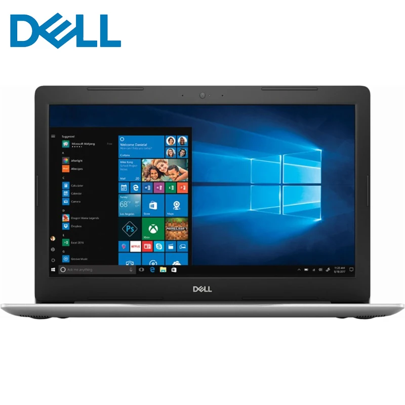 Dell Inspiron 15 6 &quotсенсорный Экран Ноутбук AMD Ryzen5 8 ГБ памяти 1 ТБ HDD Платина игровой