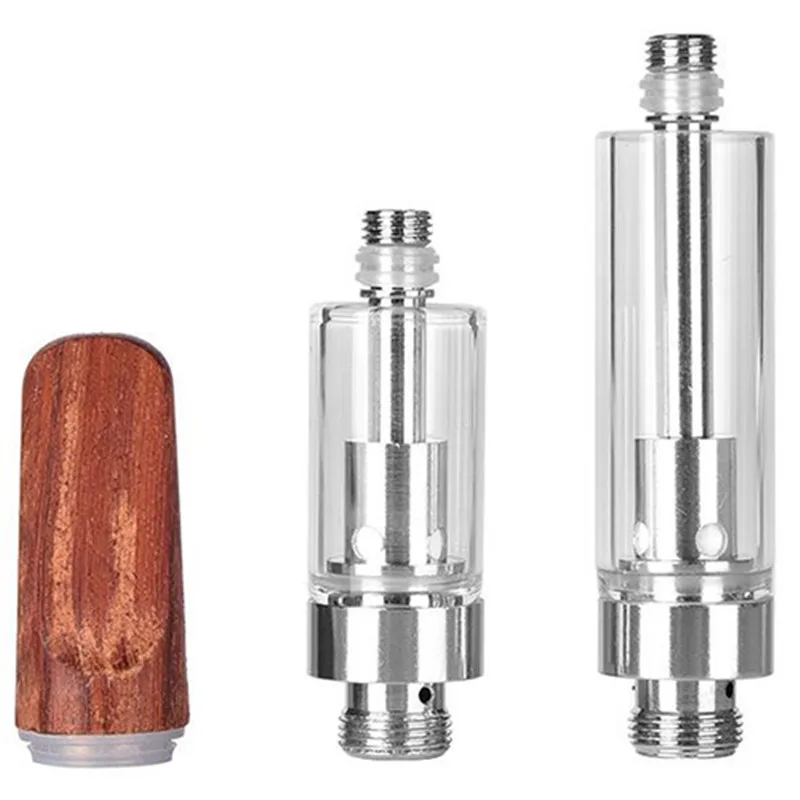 100 шт./лот картриджи CBD Vape ручка Керамика Катушка деревянная мундштук испарителя 0