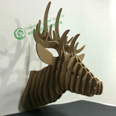 Best Quality Diy Deer Head Puzzle Cardboard Craft Decor Best Quality Diy Deer Head Puzzle Cardboard Craft Decor Wall Emble Ciervo Carton