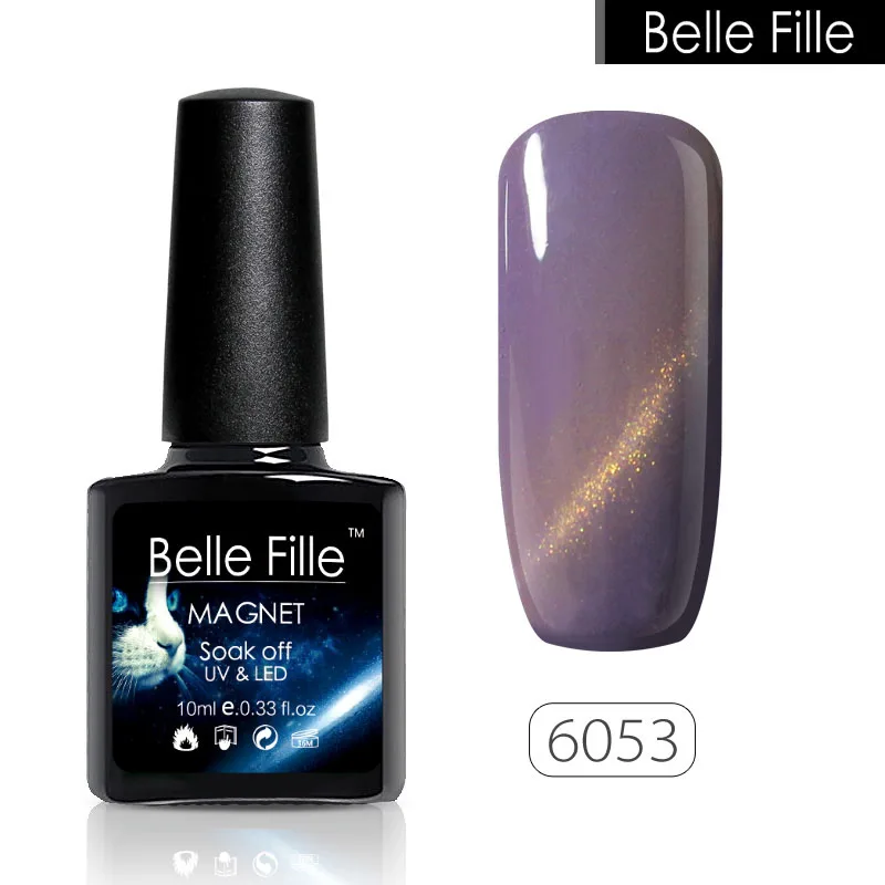 BELLE FILLE Esmaltes Permanentes De Uv Y Led 3D кошачий глаз гель маникюр полировка ногтей лак 10 мл
