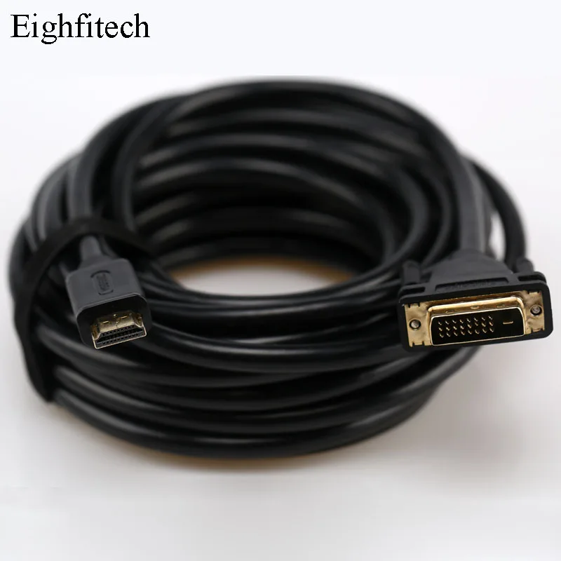 Eighfitech Hdmi к Dvi Кабель-адаптер HDTV 4 к высокой четкости дисплей конверсионная линия Dvi к Hdmi для компьютерного проектора ЖК-дисплей DVD