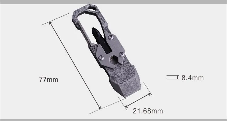 Быстро висящий лом мужской брелок талии многофункциональный инструмент мини отвертка Открытый EDC
