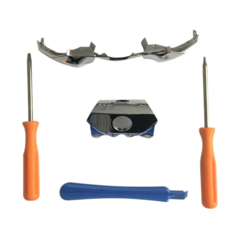 

5pcs/set For Xbox One Chrome Elite Controller LB RB Bumper Button parts guide button surround with Tools