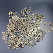 20 шт./лот случайные смешанные металлические филигранные оболочки соединители металлические изделия Подарочные украшения «сделай сам»